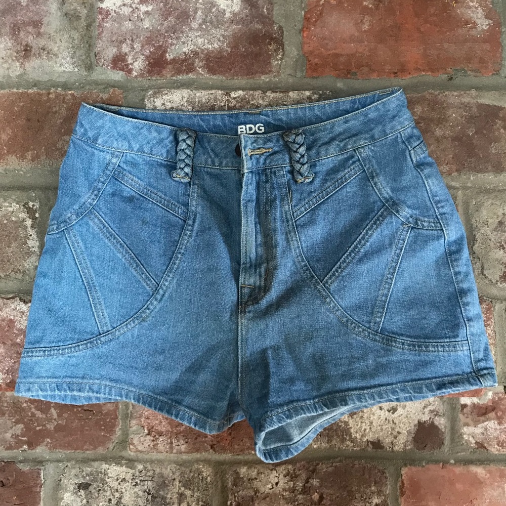 BDG high-waisted denim shorts